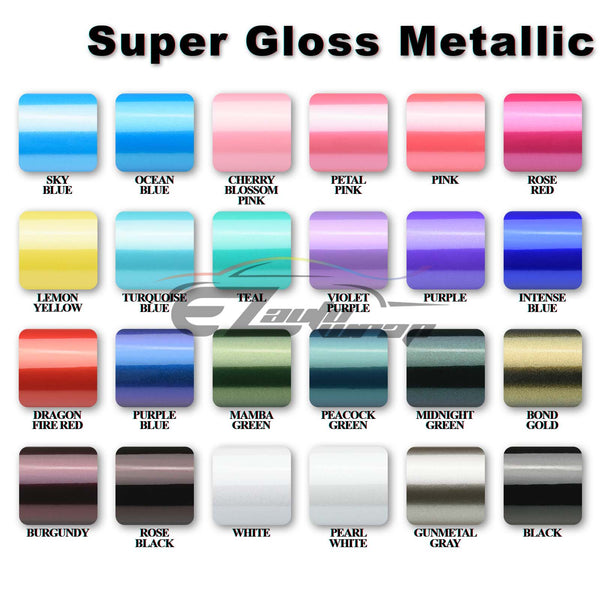 6pcs 4"x6" Super Gloss Metallic GMC Emblem Overlay Vinyl Wrap