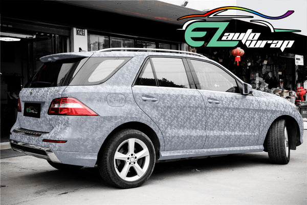 Camouflage Shadow Gray Vinyl Wrap