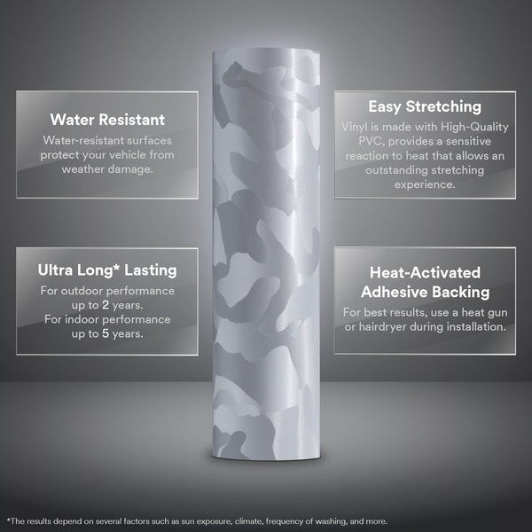 Camouflage Shadow Gray Vinyl Wrap