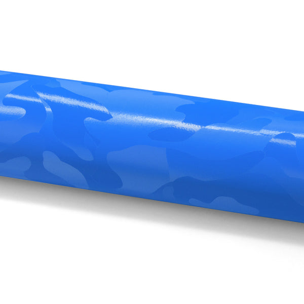 Camouflage Shadow Sky Blue Vinyl Wrap