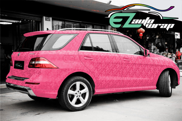 Camouflage Shadow Rose Red Vinyl Wrap