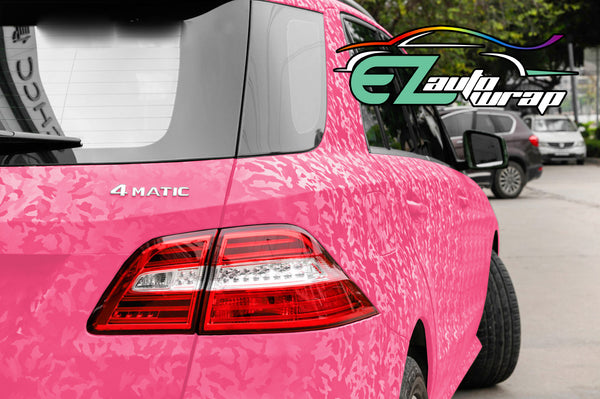 Camouflage Shadow Rose Red Vinyl Wrap