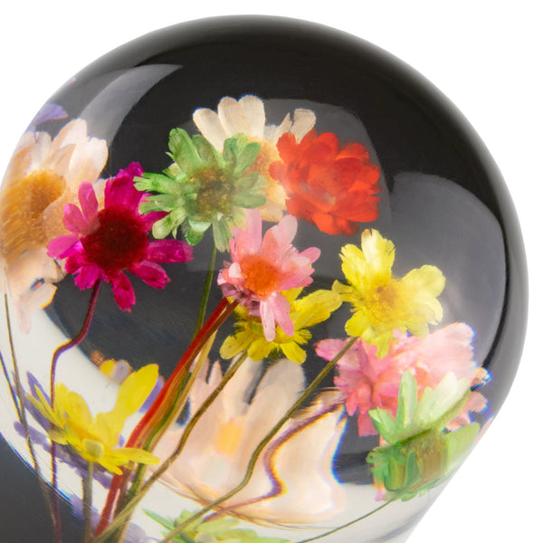 Universal Racing Clear Crystal Real Flowers Shift Knob (10cm / 15cm / 20cm)