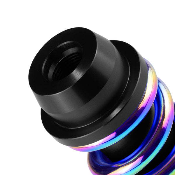 Coil Shifter Knob Neo Black Aluminum Manual Coilover Spring Gear Stick Lever (Neo Black / Neo Blue / Neo Red / Red Black / Red Blue / Red)