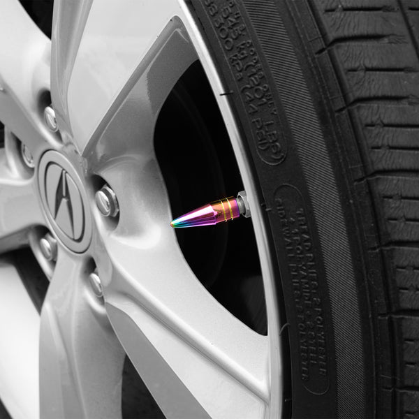 Long Spike Tire Valve Cap TVC29 (Black / Blue / Bronze / Champagne Gold / Gold / Green / Gunmetal Gray / Neo Chrome / Purple / Red / Silver)