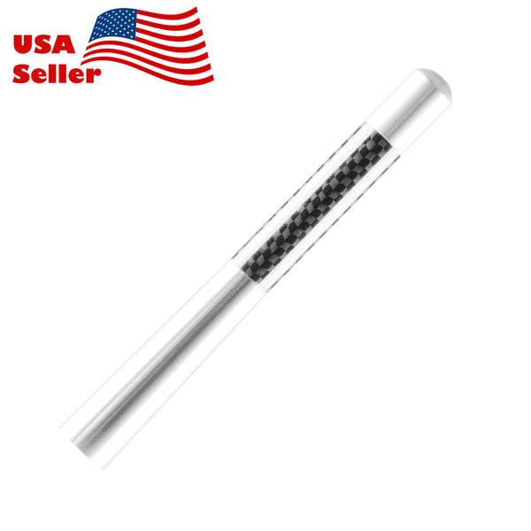 Universal 4.7" Aluminum Carbon Fiber Antenna (Black / Blue / Red / Silver)