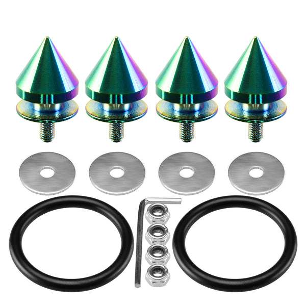 Bumper Fastener Quick Release Spike Style (Black / Blue / Bronze / Champagne Gold / Gold / Green / Gunmetal Gray / Neo Chrome / Orange Purple / Red / Silver)