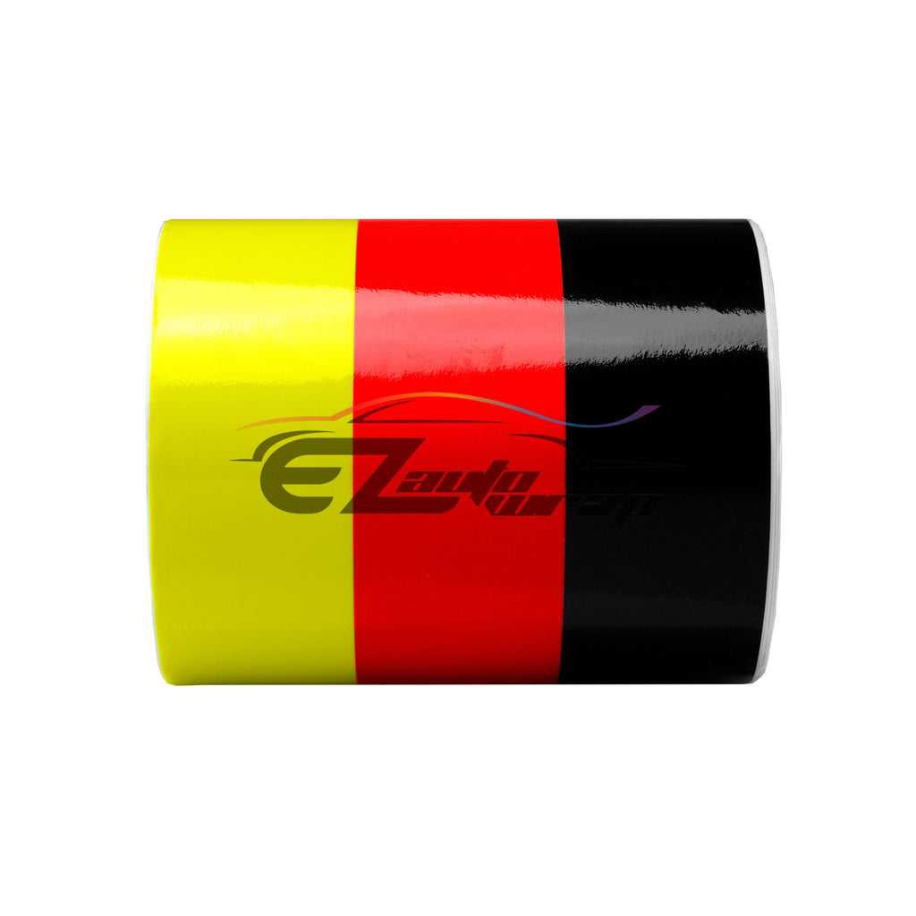 Racing Stripe Germany Flag Porsche Car Sticker – EzAuto Wrap