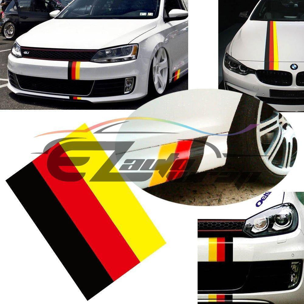 Racing Stripe Germany Flag Porsche Car Sticker – EzAuto Wrap