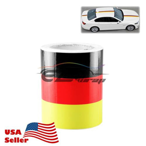 Racing Stripe Germany Flag Porsche Car Sticker