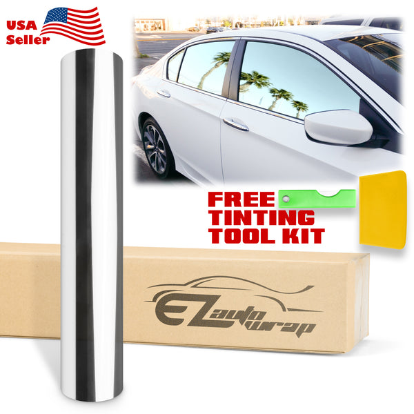 20"x120" Uncut Roll Charcoal Black Window Tint Film VLT 5% - 70%