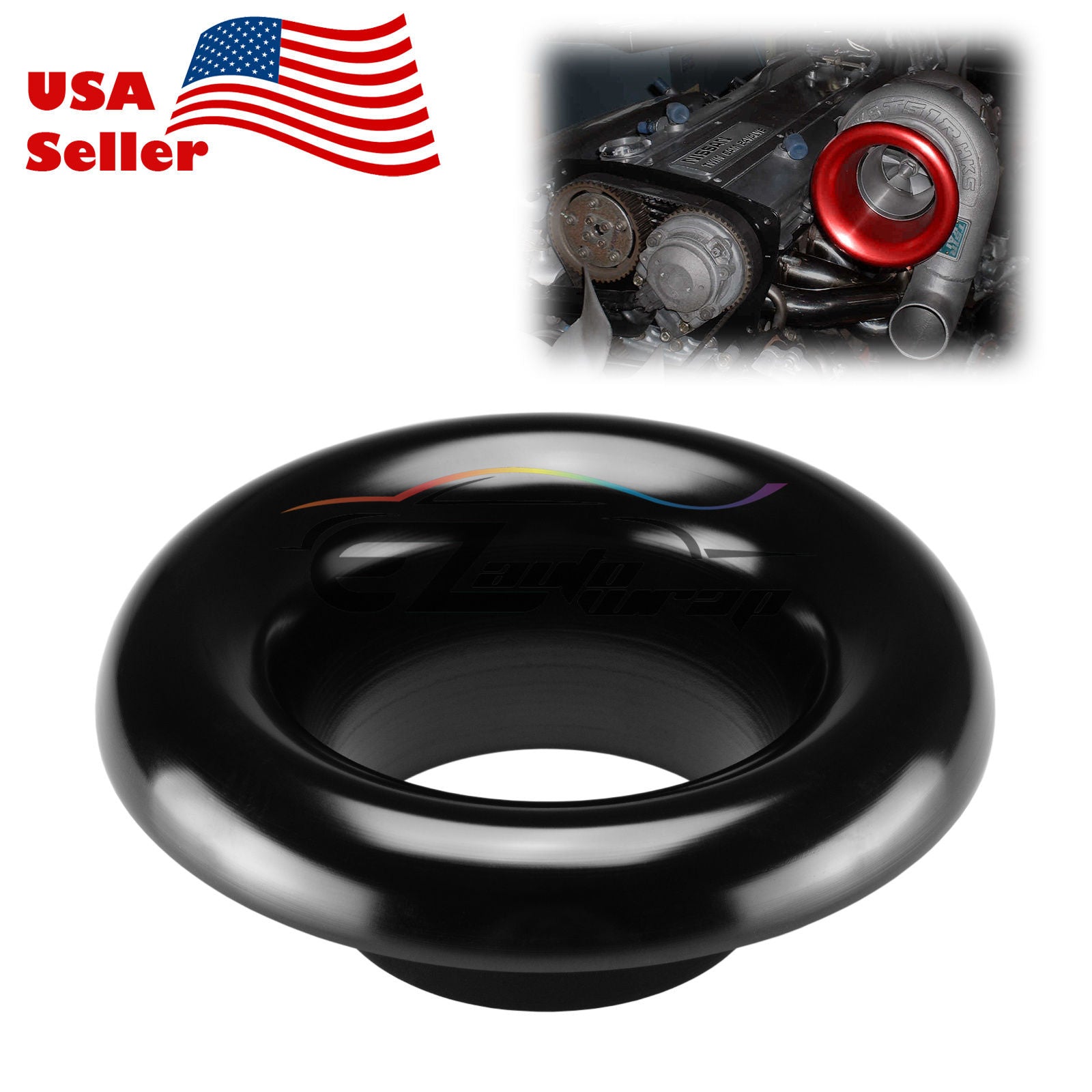 Cold Air Intake Turbo Horn Velocity Stack (Black / Blue / Bronze / Champagne Gold / Gold / Green / Gunmetal Gray / Purple / Red / Silver)