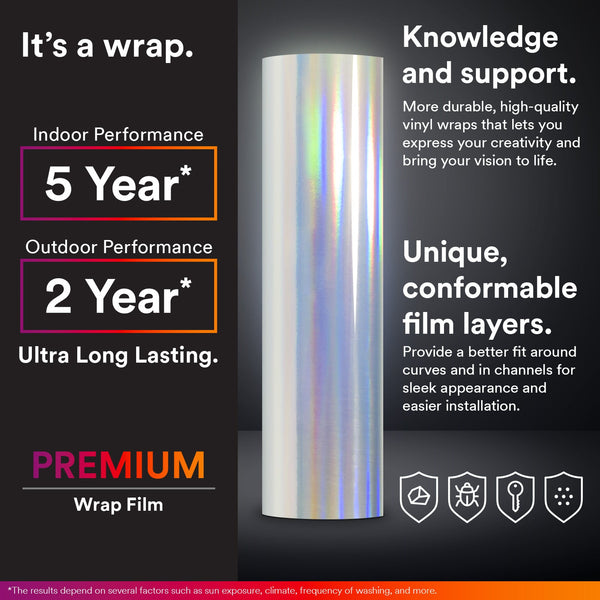 Holographic Purple Rainbow Vinyl Wrap