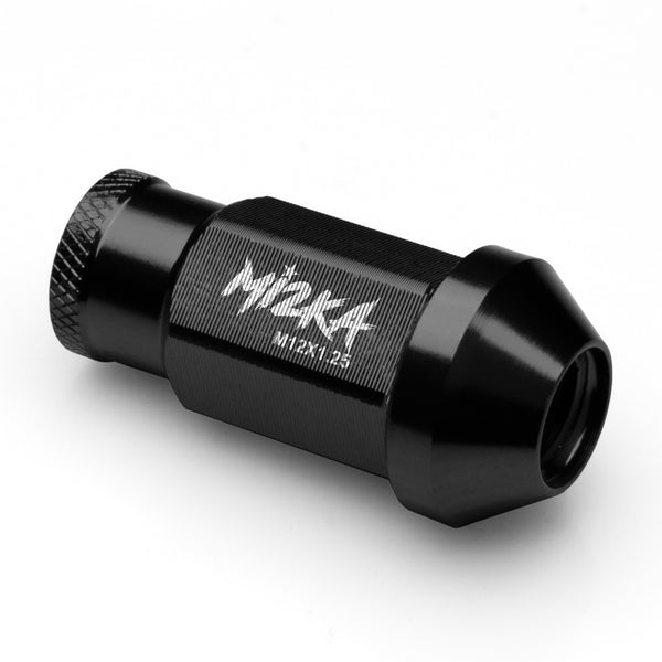 20pcs Aluminum Extended Wheel Lug Nuts M12x1.25 WN01 (Black / Blue / Gold / Green / Gunmetal Gray / Neo Chrome / Orange / Purple / Red / Silver)