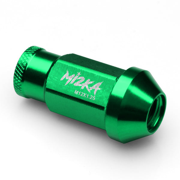 20pcs Aluminum Extended Wheel Lug Nuts M12x1.25 WN01 (Black / Blue / Gold / Green / Gunmetal Gray / Neo Chrome / Orange / Purple / Red / Silver)
