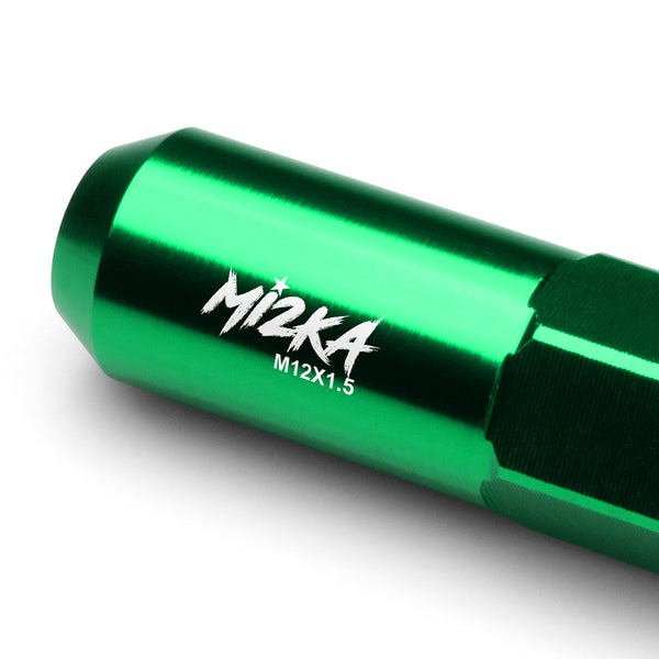 20pcs Aluminum Extended Wheel Lug Nuts M12x1.50 WN02 (Black / Blue / Gold / Green / Gunmetal Gray / Neo Chrome / Orange / Purple / Red / Silver)