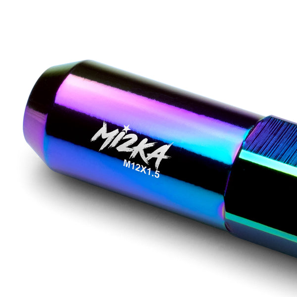20pcs Aluminum Extended Wheel Lug Nuts M12x1.50 WN02 (Black / Blue / Gold / Green / Gunmetal Gray / Neo Chrome / Orange / Purple / Red / Silver)