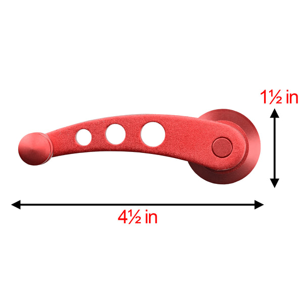 2pcs Aluminum Window Winder Crank Handle (Black / Blue / Orange / Purple / Red / Silver)