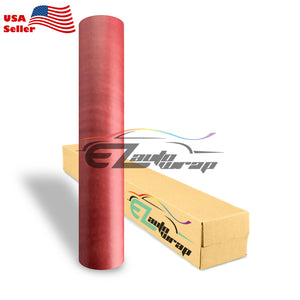 Wood Grain Textured Vinyl Red #01