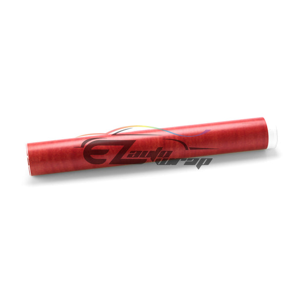 Wood Grain Textured Vinyl Red #01