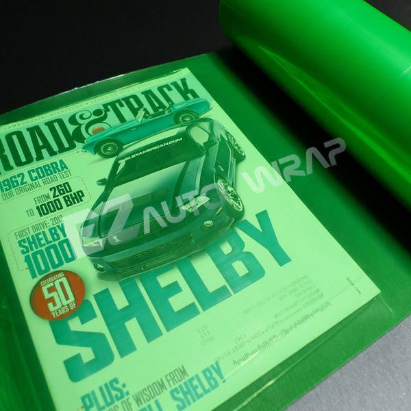 Glossy Taillight Headlight Green Tint Film