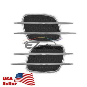 Universal Chrome Stripe Black Vent