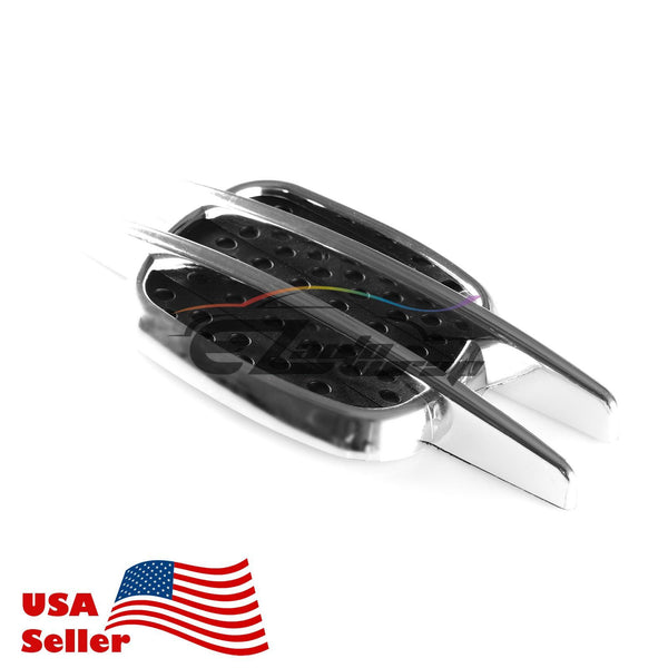 Universal Chrome Stripe Black Vent