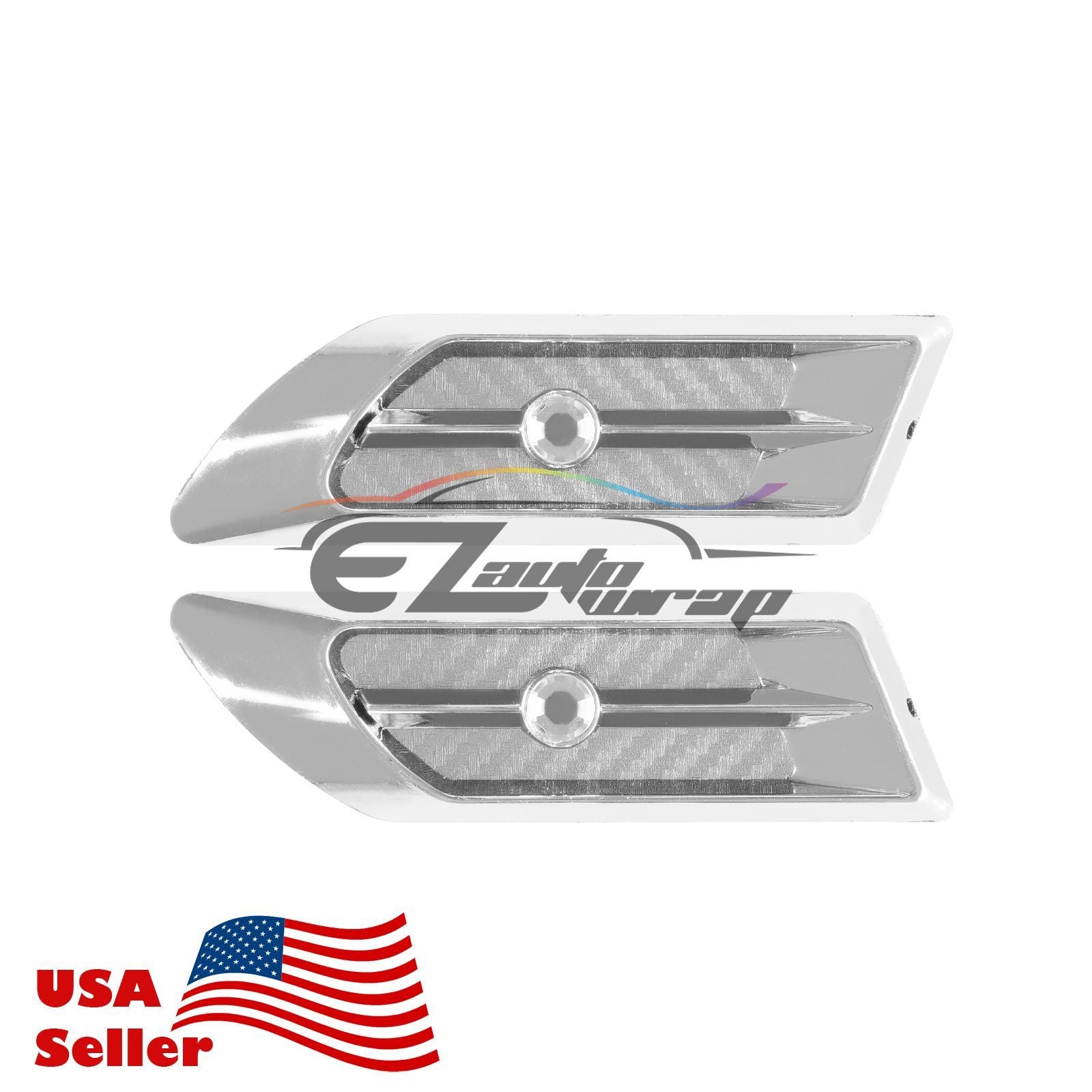 Universal ABS Silver Crystal Vents