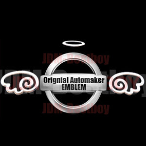 3D Angel Wings Decal Sticker Emblem (Chrome Wing / Gold Wing / Red Chrome / Cute Chrome)