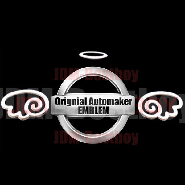 3D Angel Wings Decal Sticker Emblem (Chrome Wing / Gold Wing / Red Chrome / Cute Chrome)