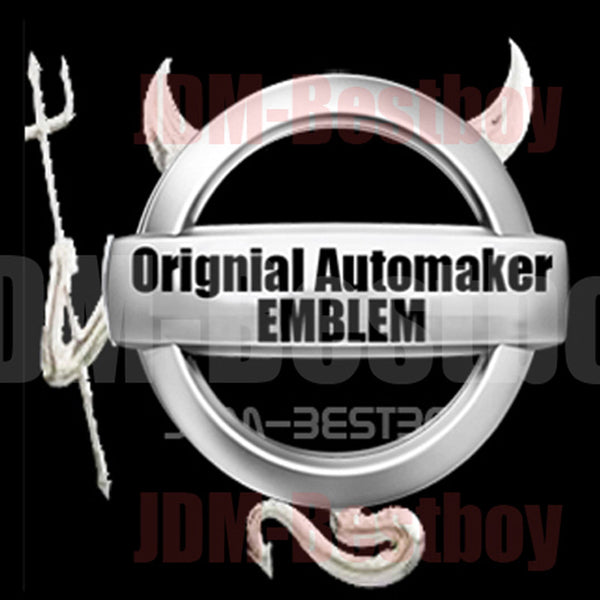 3D Devil Demon Decal Sticker Emblem (Chrome / Gold / Red / 2n Gen)