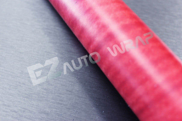 Wood Grain Textured Vinyl Red #01