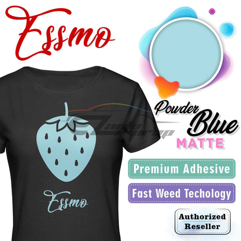 ESSMO™ Powder Blue Matte Solid Heat Transfer Vinyl HTV DP31