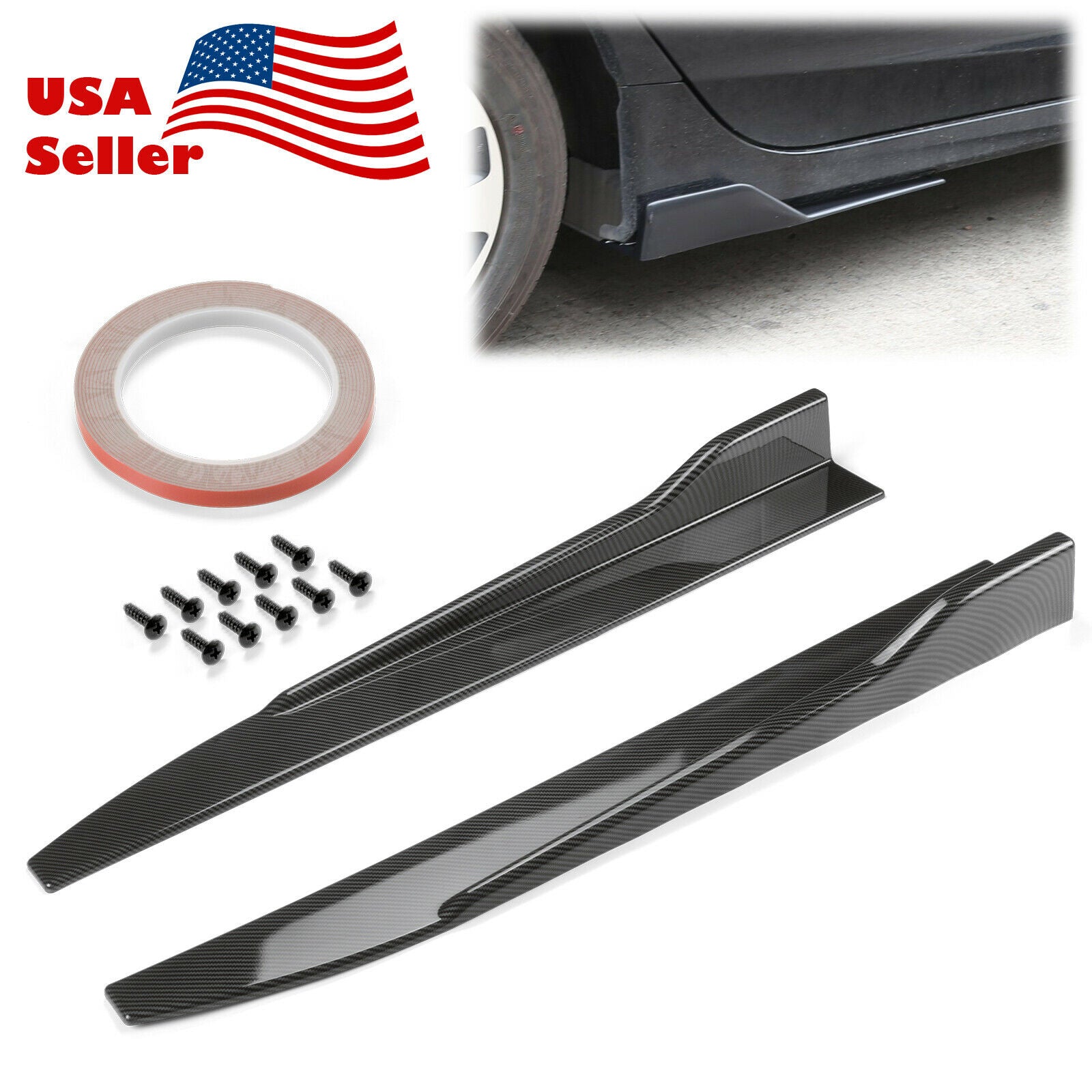 Carbon Fiber Style Side Skirt PC-PS52