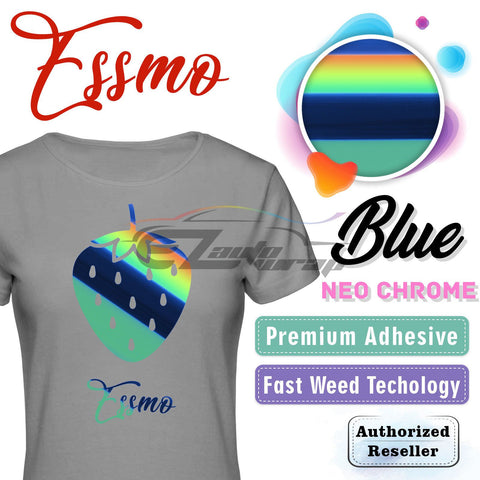 ESSMO™ Blue Neo Chrome Heat Transfer Vinyl HTV NC04