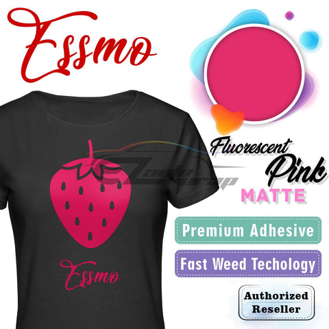 ESSMO™ Fluorescent Pink Matte Solid Heat Transfer Vinyl HTV DP28