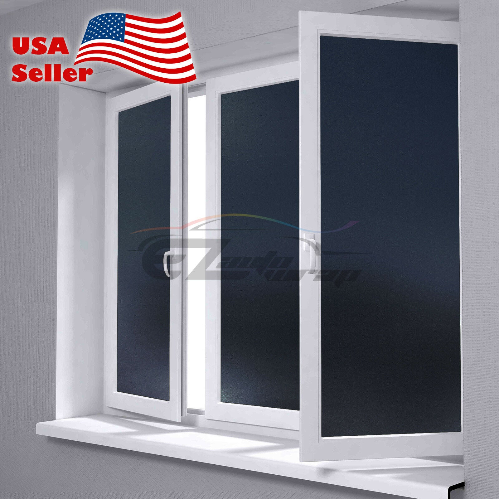 Frosted Black Glass Window Film