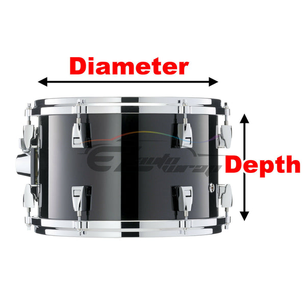 Drum Wrap Vinyl Kit Gloss Diamond Glitter White