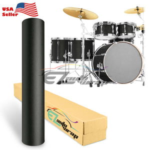 Drum Wrap Vinyl Kit Matte Textured Black