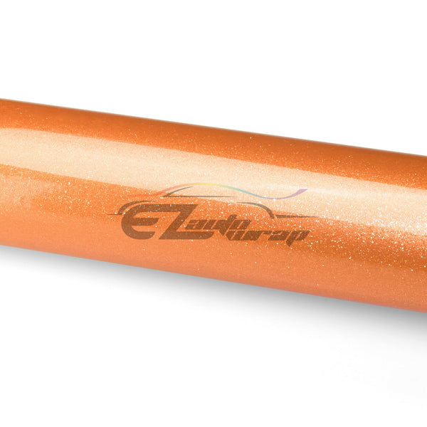 Drum Wrap Vinyl Kit Gloss Diamond Glitter Orange