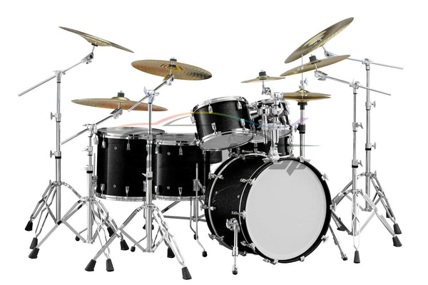 Drum Wrap Vinyl Kit Gloss Diamond Glitter Black