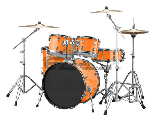 Drum Wrap Vinyl Kit Gloss Orange