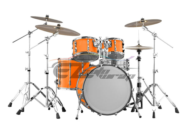 Drum Wrap Vinyl Kit Gloss Orange