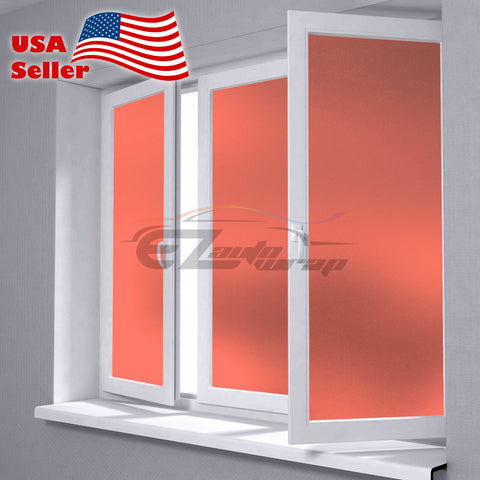 Frosted Orange Glass Window Film