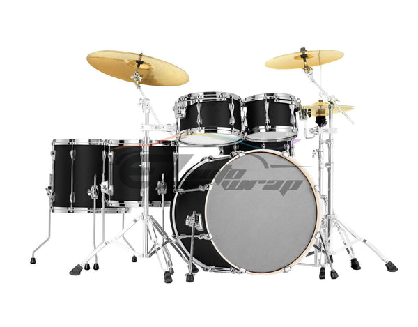 Drum Wrap Vinyl Kit Matte Black