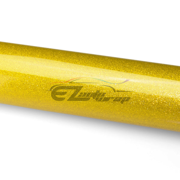 Drum Wrap Vinyl Kit Gloss Diamond Glitter Yellow