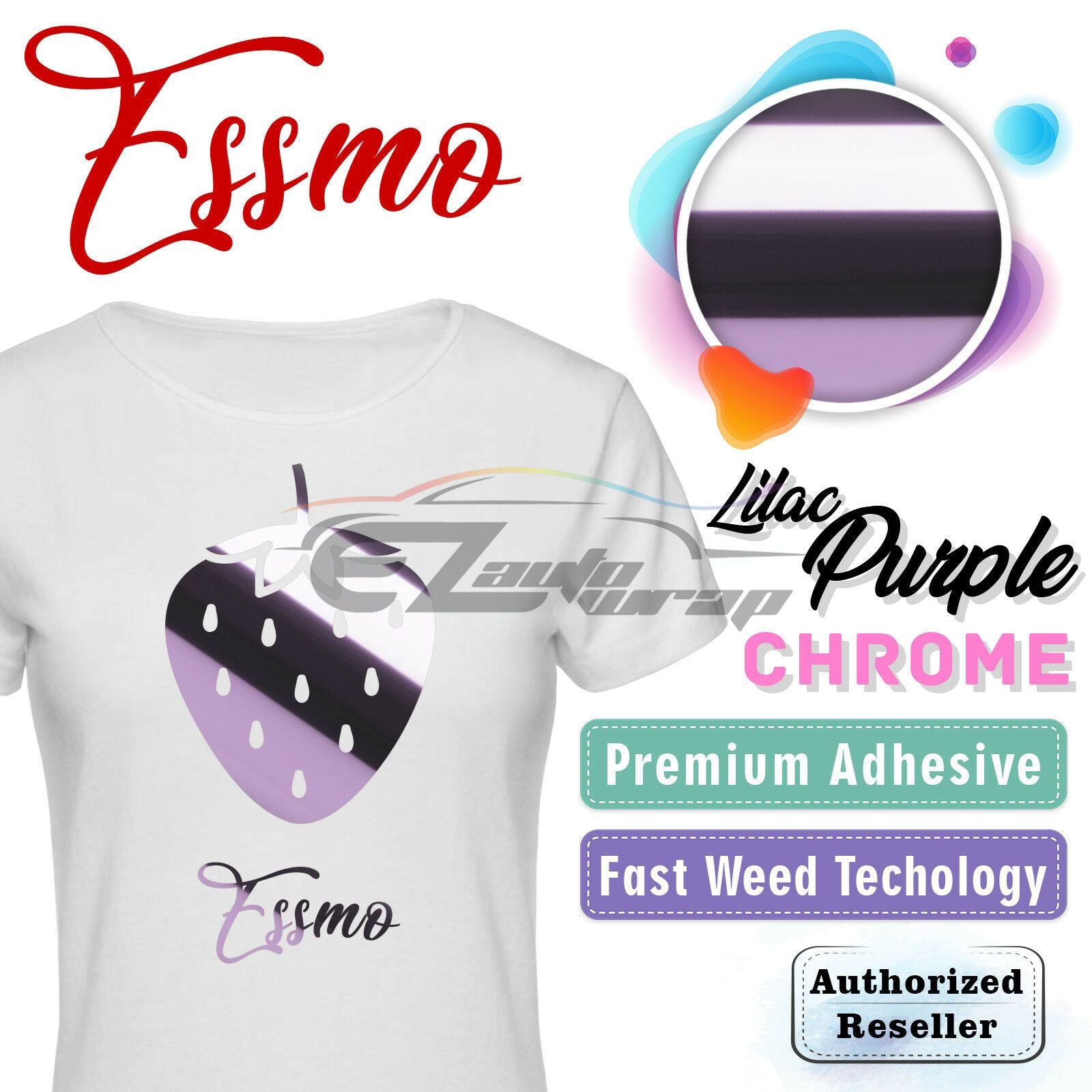 ESSMO™ Lilac Purple Chrome Heat Transfer Vinyl HTV DS15