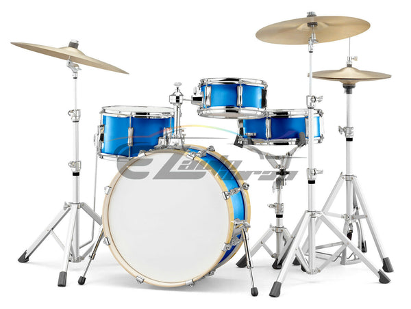 Drum Wrap Vinyl Kit Matte Metallic Blue