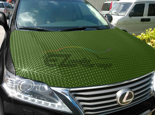 Cat Eye Army Green Vinyl Wrap