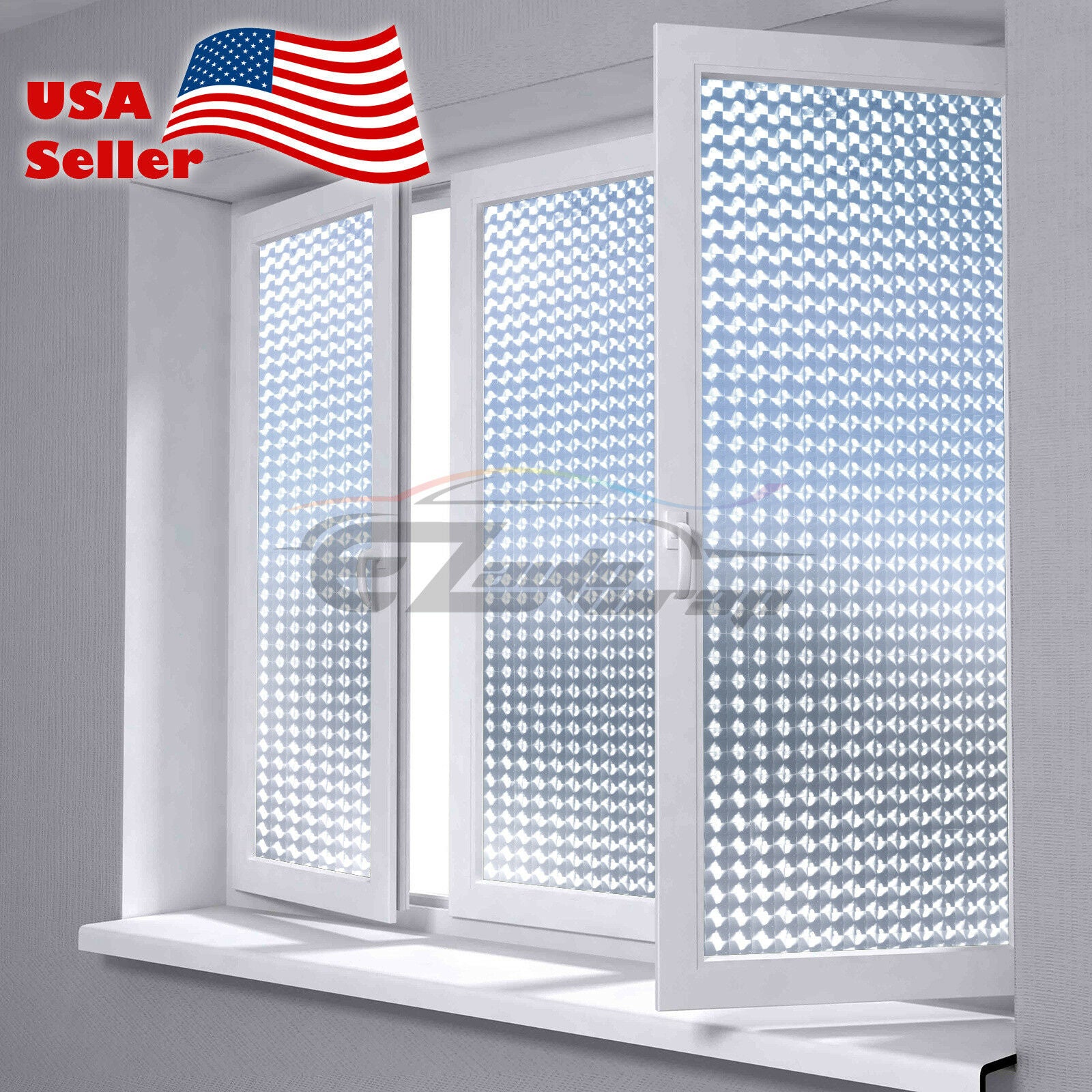 Frosted Film Cat Eye Clear Glass Window